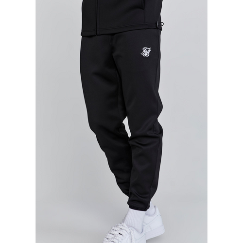 Sik Silk Black Muscle Fit Joggers