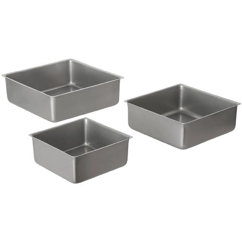 Davis &amp; Waddell Non-Stick Square Cake Pan Set 3pcs Set Cream