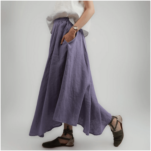 Knotium Poppy Maxi Circle Skirt with Pockets