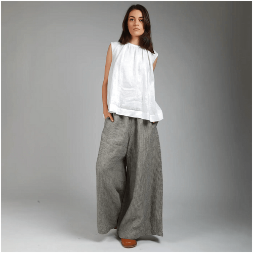 Knotium Margot Extra Wide Low Crotch Linen Pants