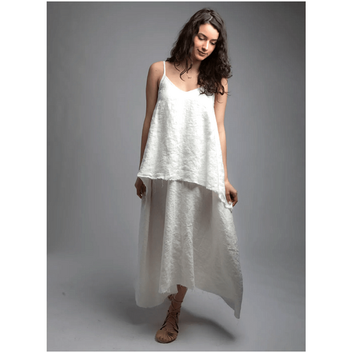 Knotium Lotus Linen Flowy Maxi Dress