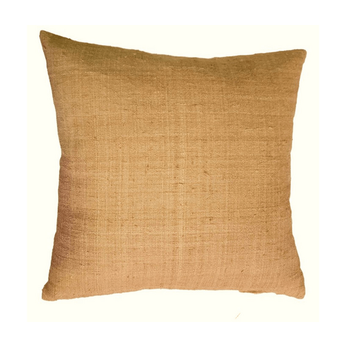 Kosa Wild Silk Cushion Cover Ochre 50cm x 50cm