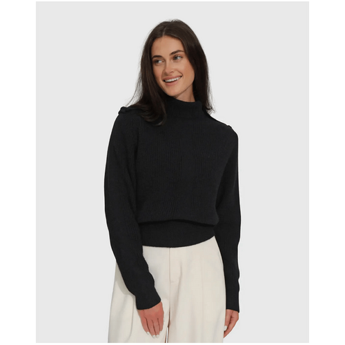 belle &amp; bloom Lost &amp; Found Knitted Sweater - Black