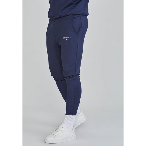 Navy Essentials Poly Joggers