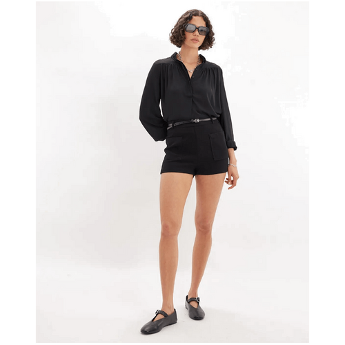 Amelius Alba High Waist Mini Short - Black