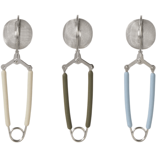 Leaf &amp; Bean Mesh Tea Infuser With Silicone Grip Assorted