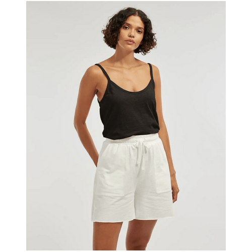Amelius Lise Raw Hem Singlet - Black