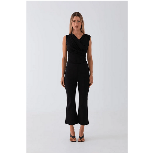Style Addict Elle Kick Flare Pant - Black