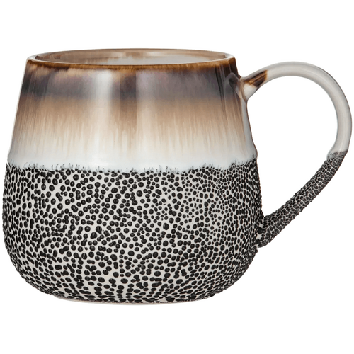 Leaf &amp; Bean Reactive Glaze Mug Mocha