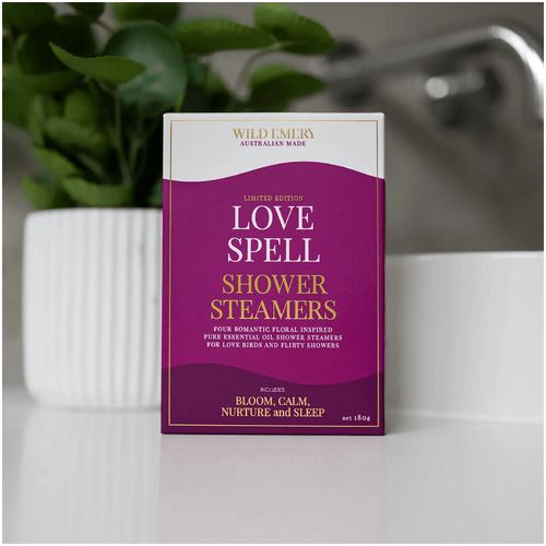Wild Emery Love Spell Shower Steamer Four Pack