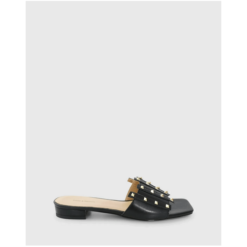 belle &amp; bloom Until We Meet Stud Slide - Black