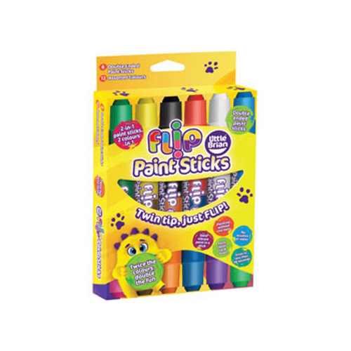 Little Brian Paint Sticks - Flip Paint Sticks 6pk