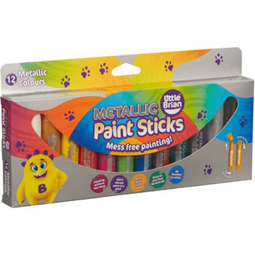 Little Brian Paint Sticks - Metallic 12pk