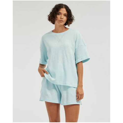 Amelius Laurie Waffle Shorts - Sky Blue