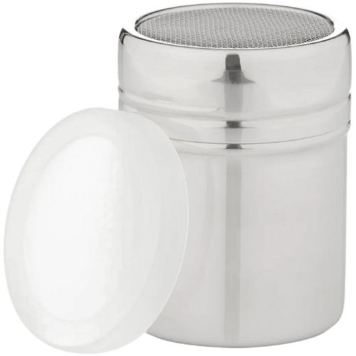 Leaf &amp; Bean Mesh Shaker with Lid Stainless Steel