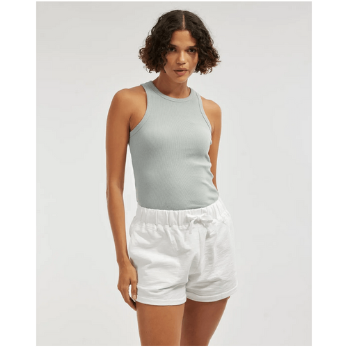 Amelius Abigail Rolled Hem Short - White