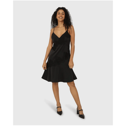 belle &amp; bloom Real Love Slip Dress - Black