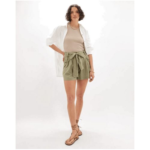 Amelius Sicily Belted Short - Green Tea