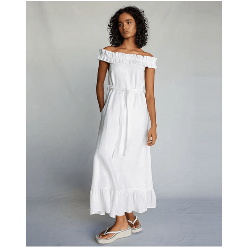 Amelius Gaia Linen Dress - White