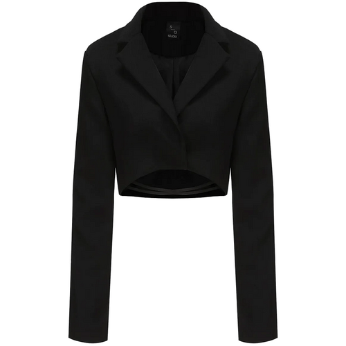 Style Addict Sophie Crop Blazer - Black