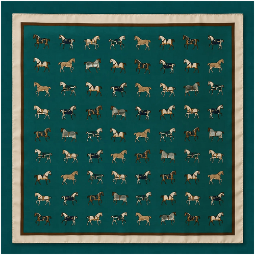 Fabuleux Vous CARTER Turquoise Stables Scarf