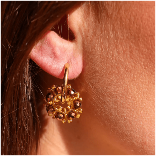 Fabuleux Vous Steel Me Bronze Earrings