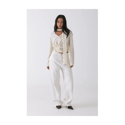 Style Addict Camden Scarf Cardigan (Lightweight) - Ivory