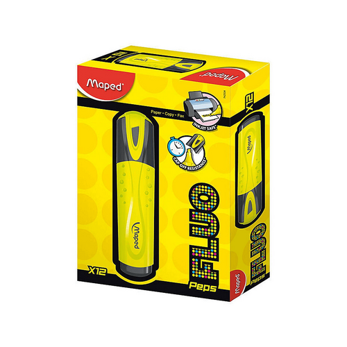 Maped Fluo Peps Highlighter Yellow B
