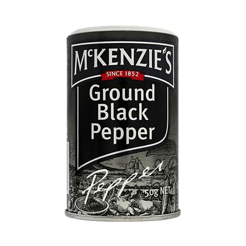 McKenzie's Ground Black Pepper 50 Gram