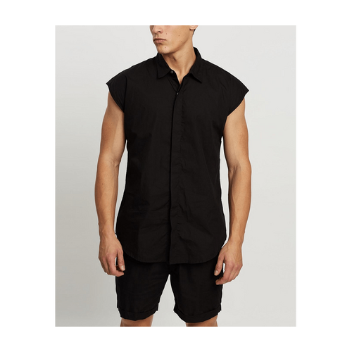 Merlino Street Sleeveless Button-Up Shirt