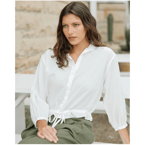 Amelius Kate Long Sleeve Top - White