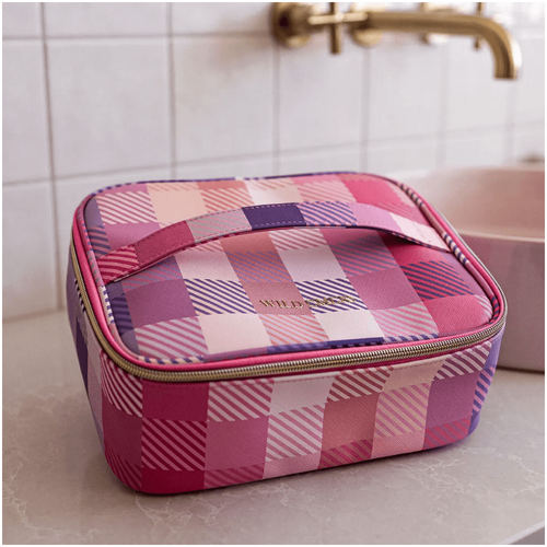 Wild Emery Large Pink Toiletry Stash Bag