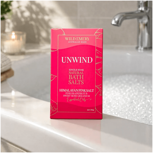 Wild Emery Unwind Single Soak Natural Bath Salts