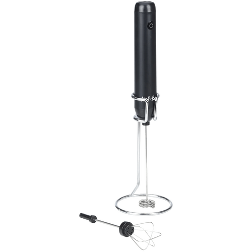 Leaf &amp; Bean 2 In 1 Handheld Rechargeable Milk Frother Black