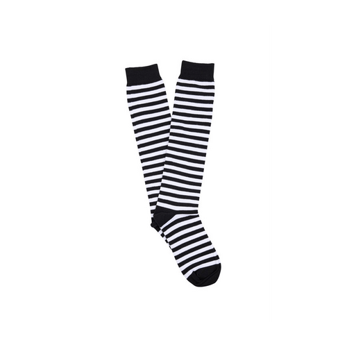 Women&#39;s Cotton Knee High Fashion Socks- Mod Stripes pairs