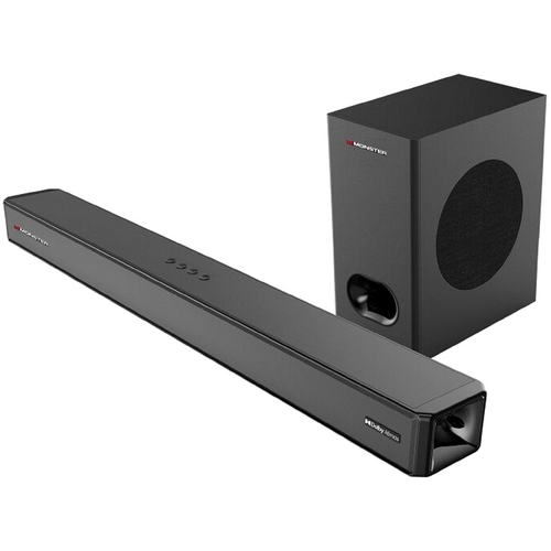 Monster 2.1.2 Channel Dolby Atmos 100-Watt Soundbar with Wireless Subwoofer [MT-SB212DA]