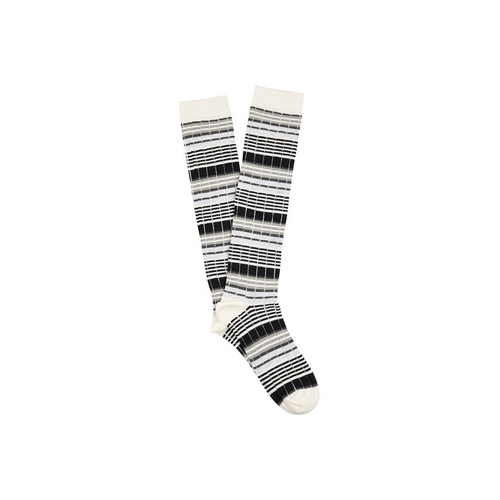 Women&#39;s Cotton Knee High Fashion Socks- Monochromatic