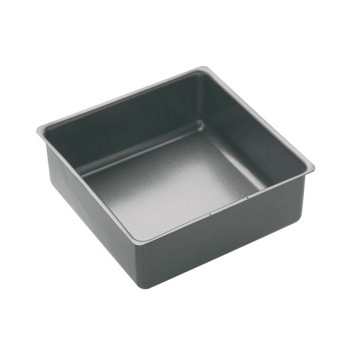 MasterPro Non-Stick Loose Base Square Deep Cake Pan Black