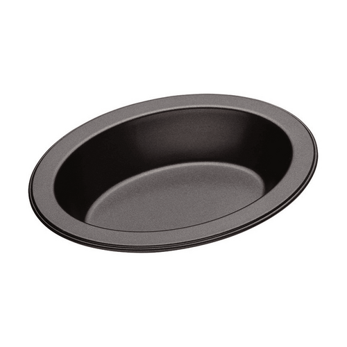 MasterPro Non-Stick Individual Oval Pie Dish Black