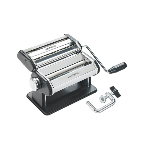 MasterPro Extra Wide Pasta Machine Stainless Steel &amp; Black
