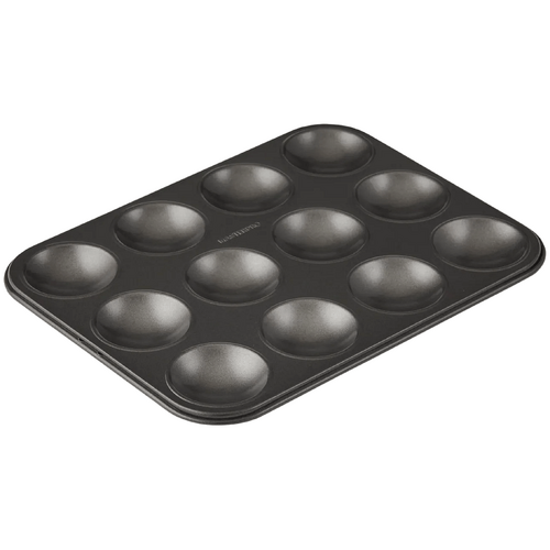 MasterPro Non-Stick 12 Cup Patty Pan Black