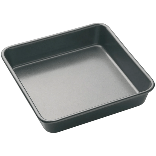 MasterPro Non-Stick Loose Base Square Deep Cake Pan Black