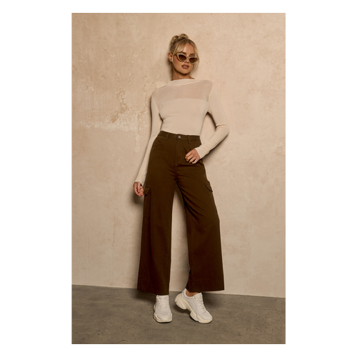 Cotton Side Patch Pocket Detail Pants (SPA472B)