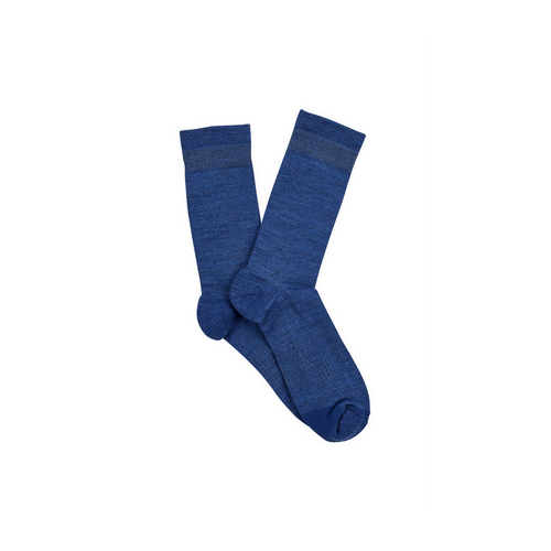 Women&#39;s Overlander Merino Wool Lifestyle Crew Socks- Navy Melange