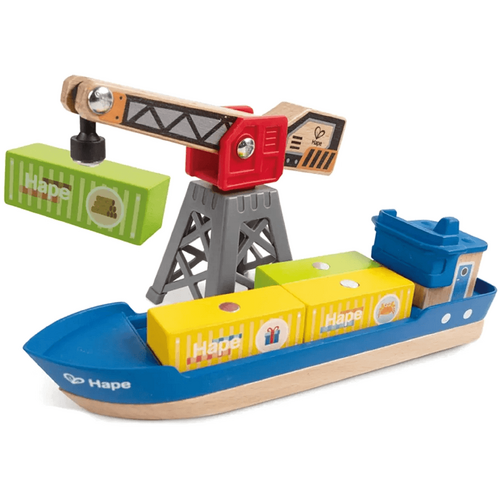 Hape Cargo Ship &amp; Crane