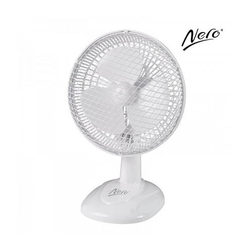 Nero White Desk Fan 15cm