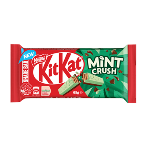 NESTLE KIT KAT CHOCOLATE MINT CRUSH SHARE BAR 65g