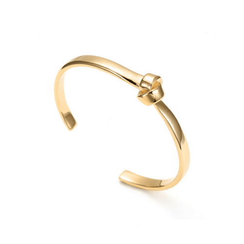 Nikki Williams Gold Cuff Knot Bangle