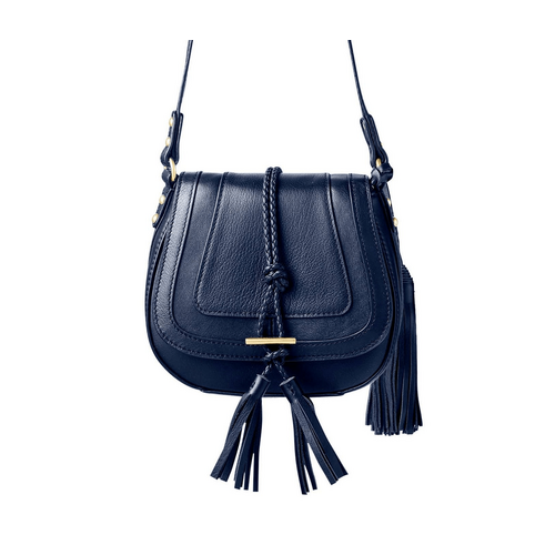 Nikki Williams &#39;Harriet&#39; Mini Saddle Bag - Navy