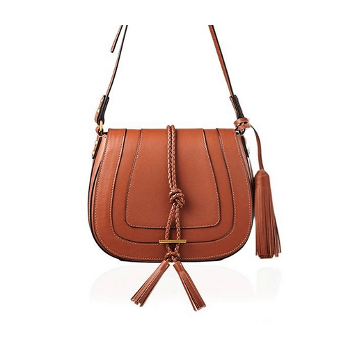 Nikki Williams &#39;Harriet&#39; Maxi Saddle Bag - Tan
